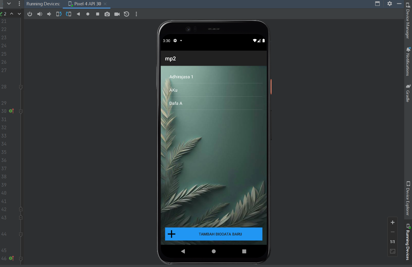 Mobile Programming - CRUD